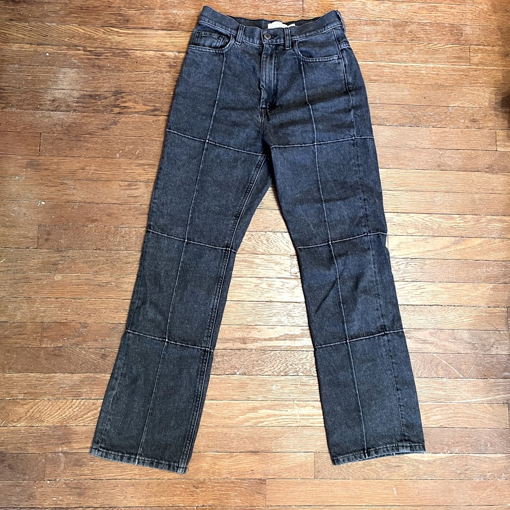 & Other Stories washed black Straight Leg Jeans